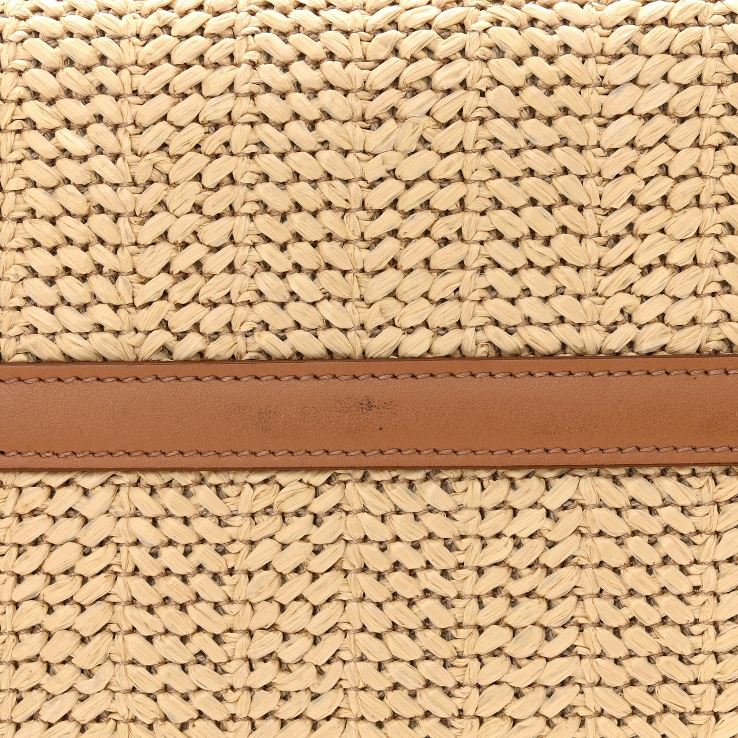 Raffia City Calfskin Whipstitch Medium Paradigme Bag Naturale Caramel