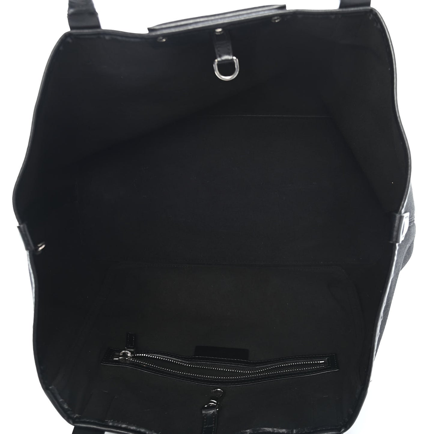 Canvas Medium Antigona Logo Tote Black