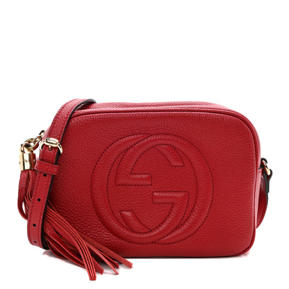 Gucci Pebbled Calfskin Small Soho Disco Bag Tabasco Red 1 of 10