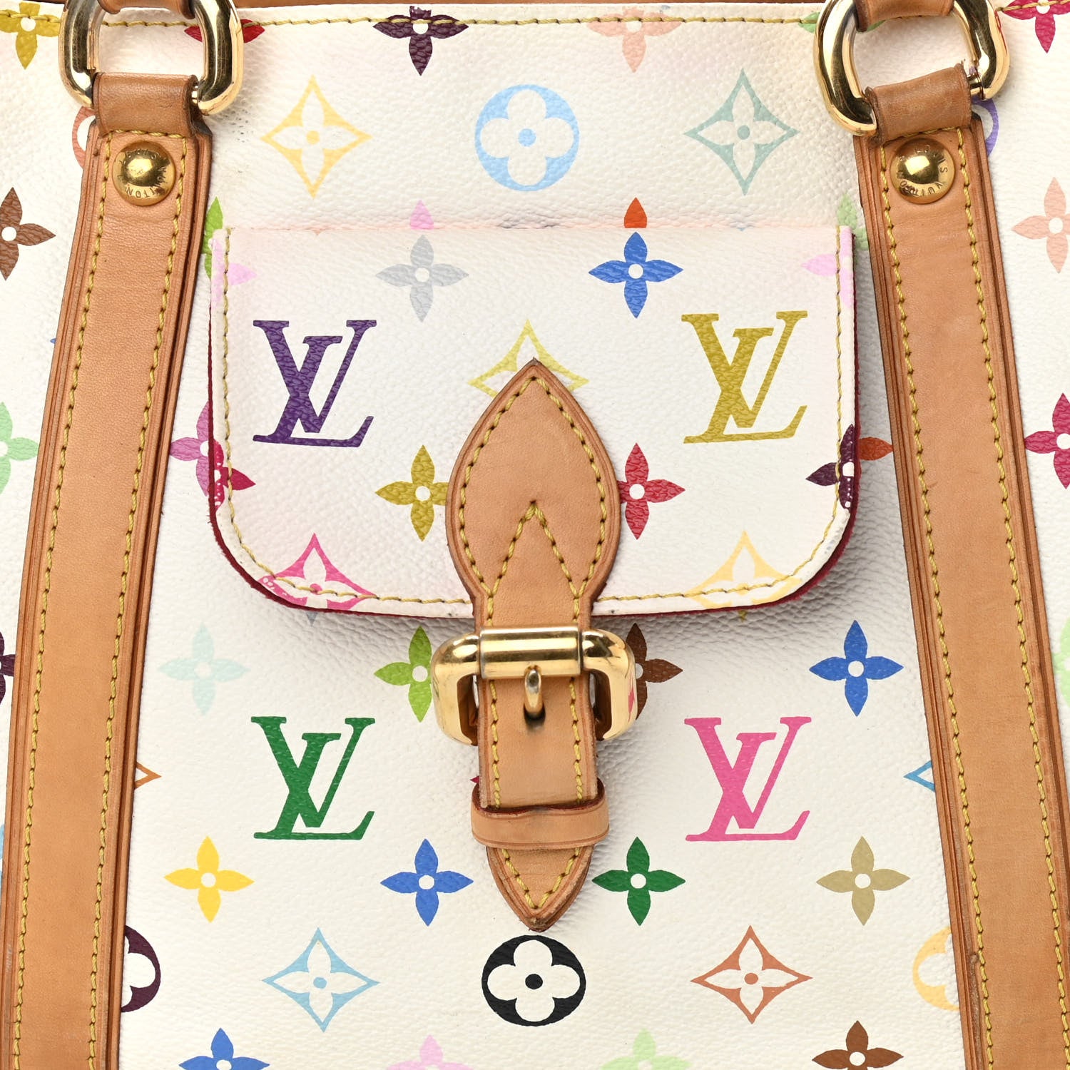 Louis Vuitton Monogram Multicolor Aurelia MM White 7 of 14