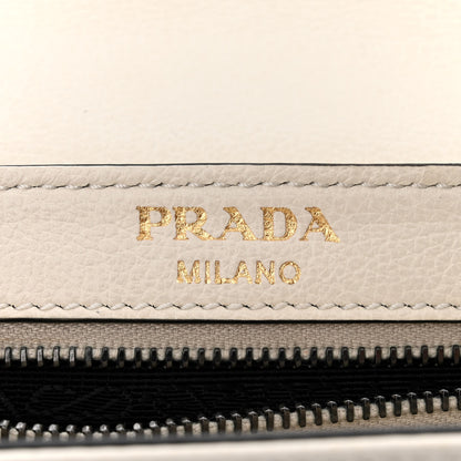 Prada Glace Calfskin Studded Crossbody White 6 of 11