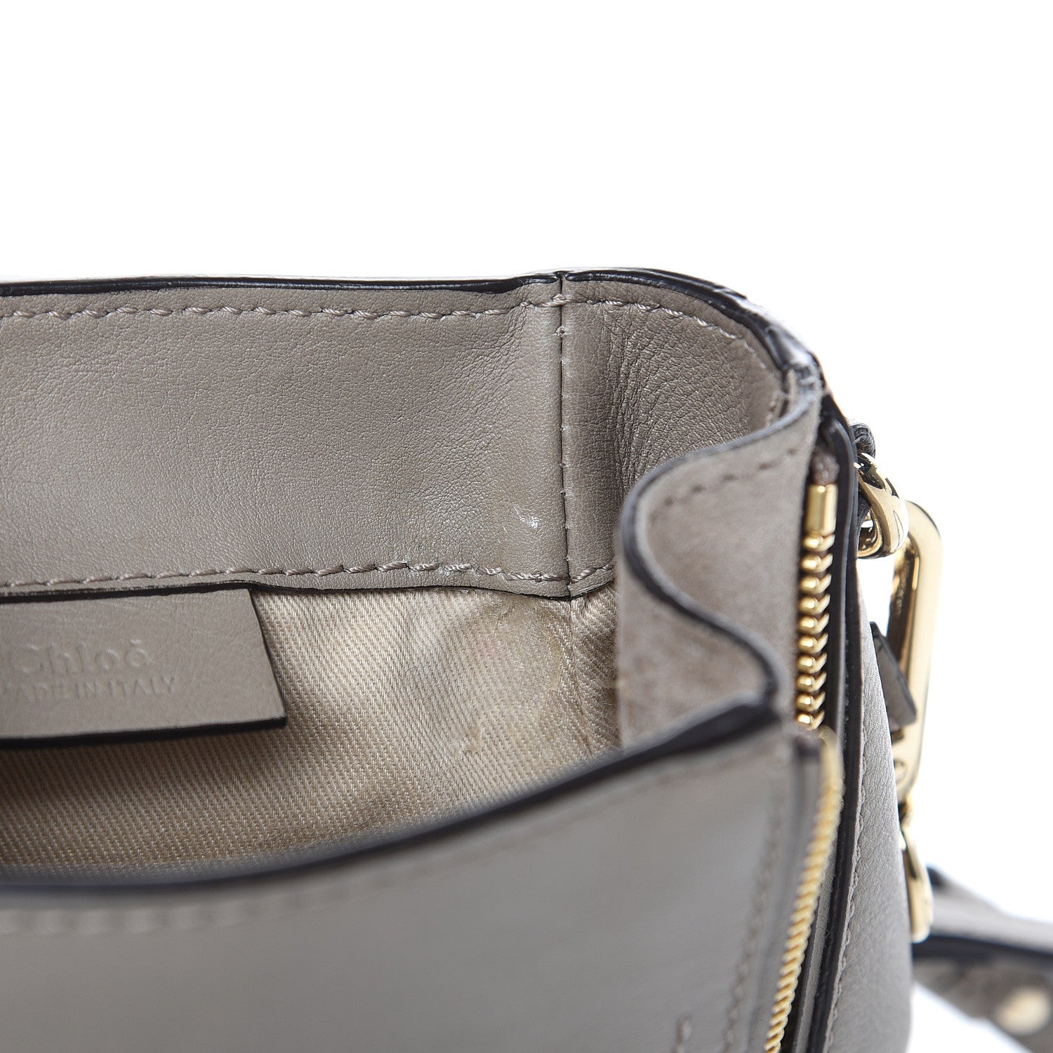 Chloe Suede Calfskin Mini Faye Backpack Motty Grey 14 of 14
