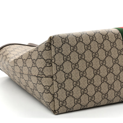 Gucci GG Supreme Monogram Medium Ophidia Shopping Tote Brown 9 of 10