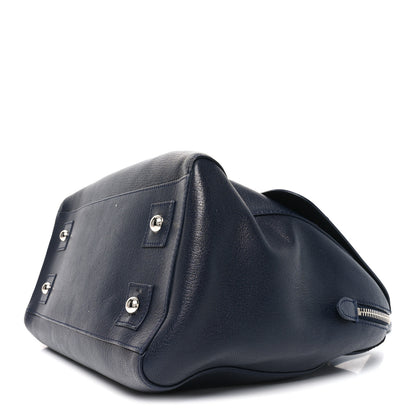 Mulberry Glossy Goatskin Medium Del Rey Satchel Midnight Blue 9 of 9