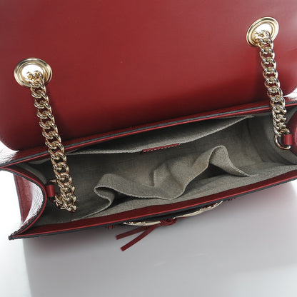 Gucci Microguccissima Medium Emily Chain Shoulder Bag Red 5 of 7