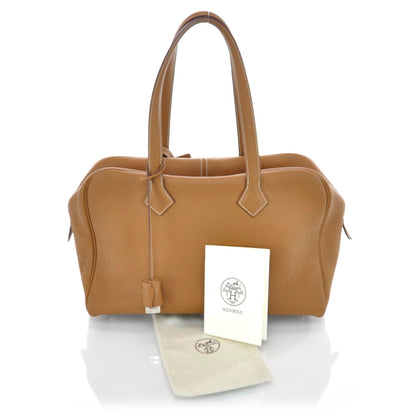 Hermes Taurillon Clemence Victoria 35 Gold 3 of 9