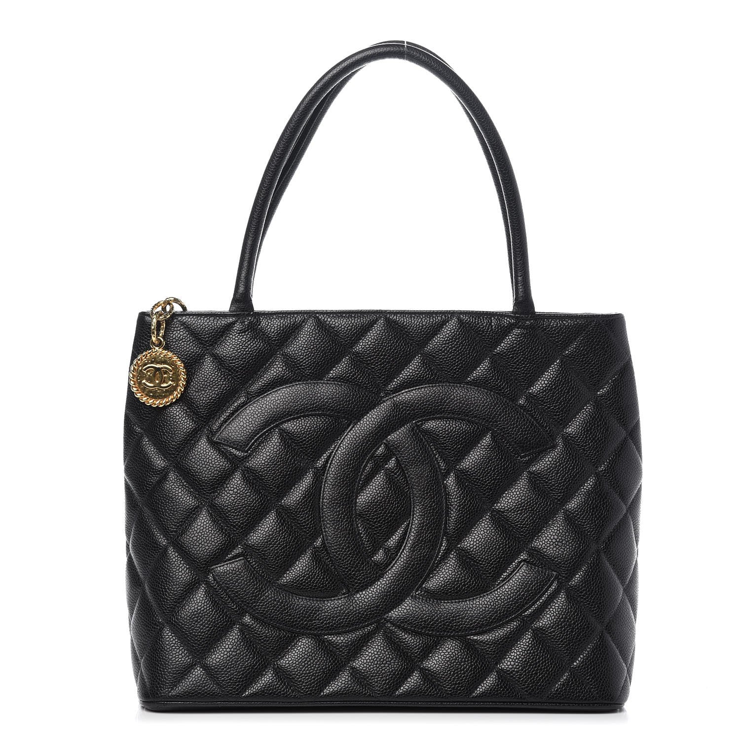 Chanel Caviar Quilted Medallion Tote Black 1 of 10