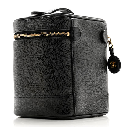 Chanel Caviar Cosmetic Vanity Bag Black 3 of 8