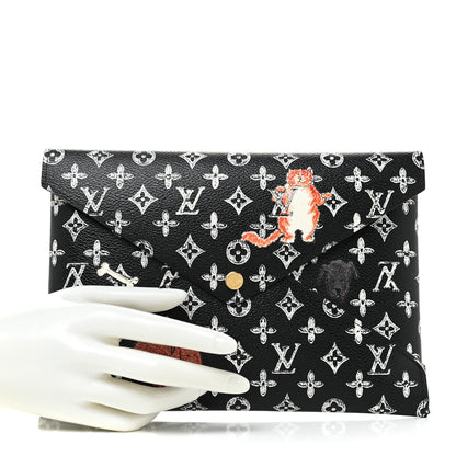 Louis Vuitton Catogram Kirigami Pochette Set Black 3 of 12