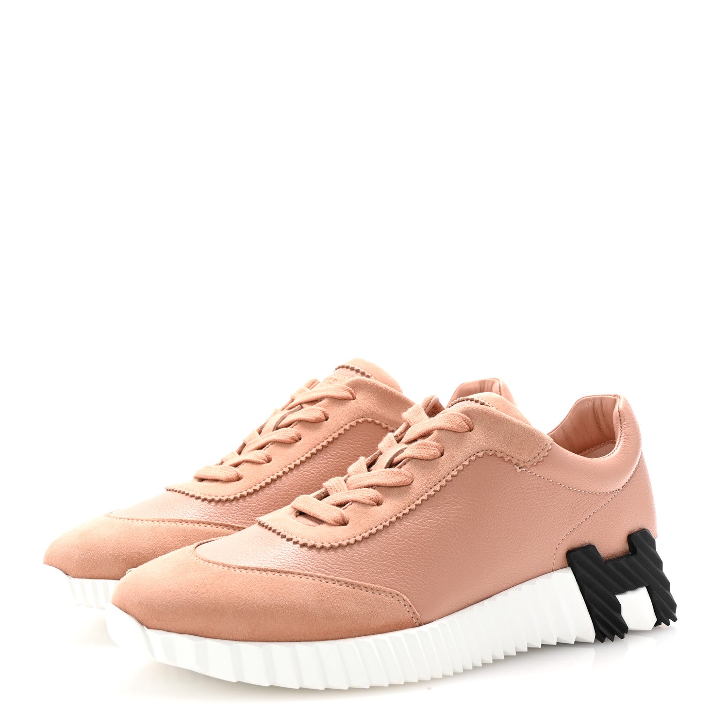 Hermes Sport Goatskin Suede Goatskin Bouncing Sneakers 39 Nude 4 of 9