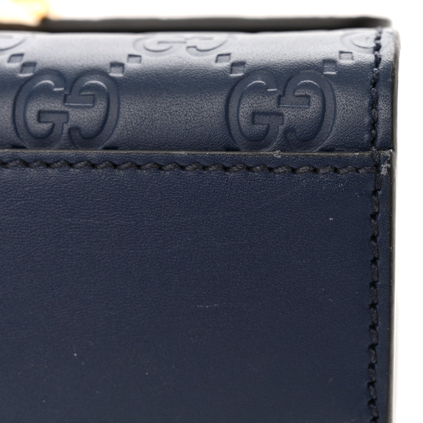 Guccissima Small Padlock Shoulder Bag Blue Agata
