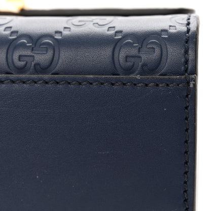 Gucci Guccissima Small Padlock Shoulder Bag Blue Agata 11 of 17