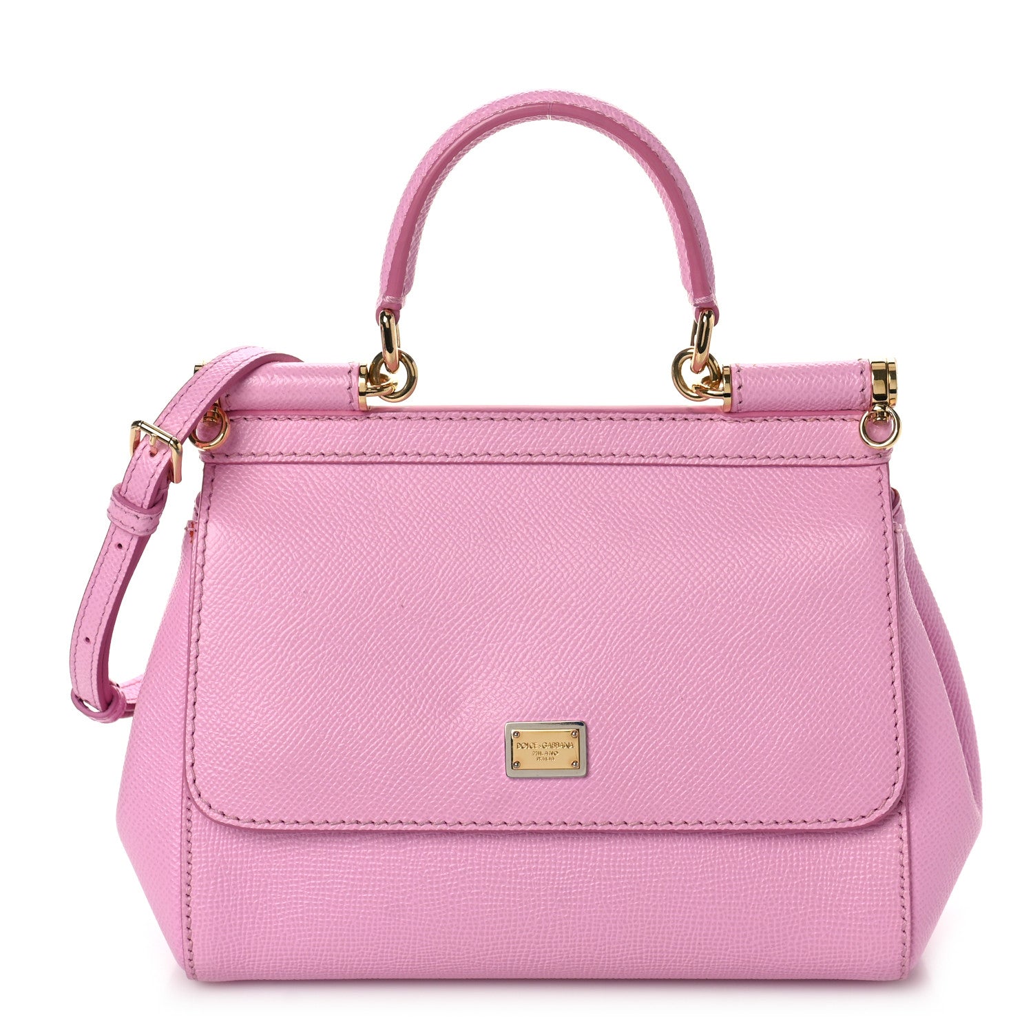 Dolce & Gabbana Dauphine Small Miss Sicily Satchel Pink 1 of 8