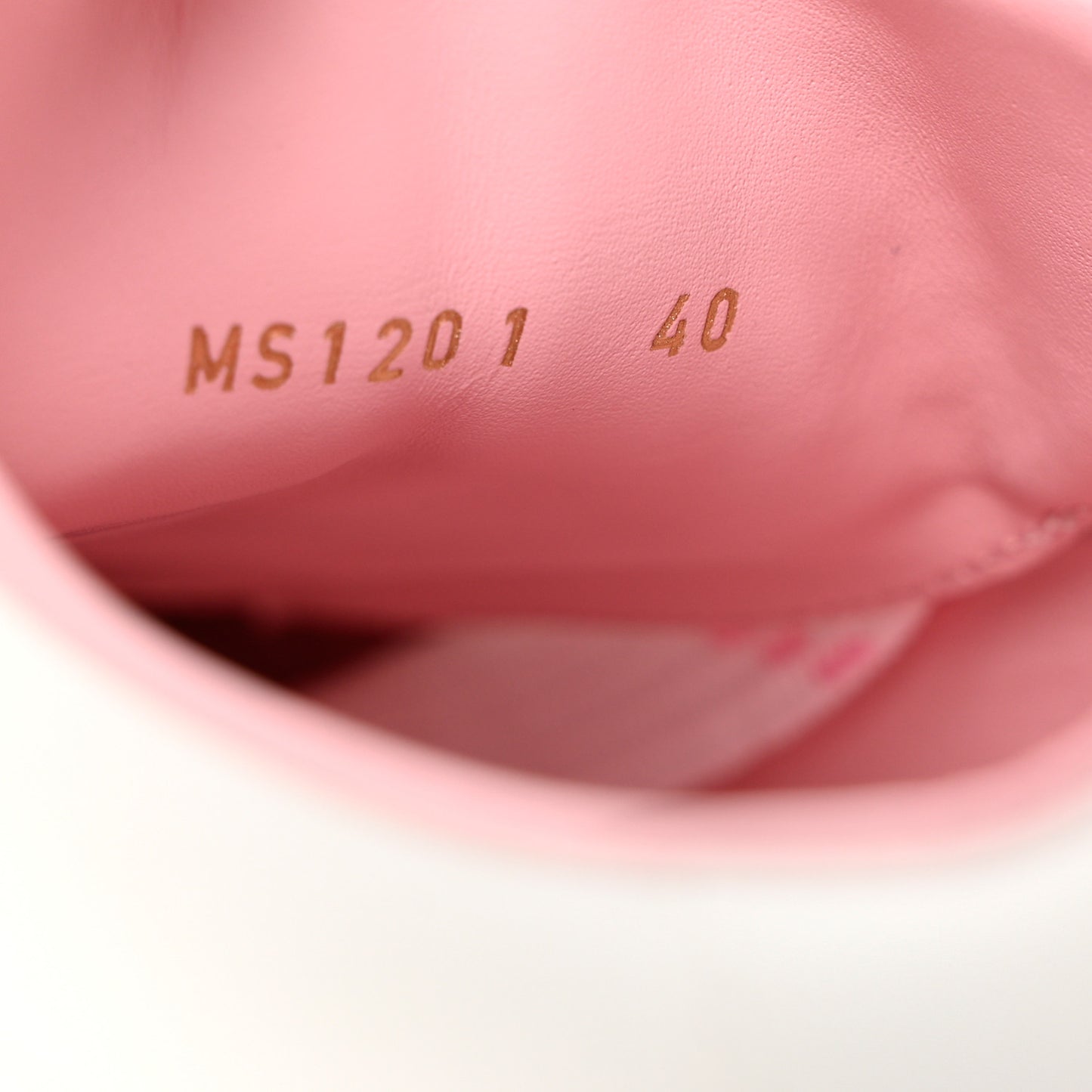Calfskin Time Out Bow Sneakers 40 White Pink
