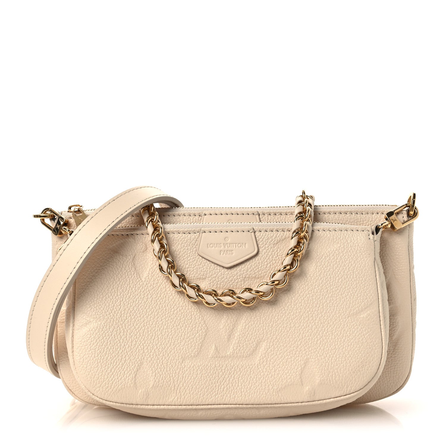 Louis Vuitton Empreinte Monogram Giant Multi Pochette Accessories Cream 1 of 9