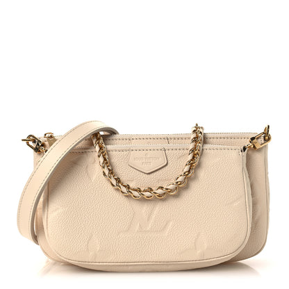 Louis Vuitton Empreinte Monogram Giant Multi Pochette Accessories Cream 1 of 9