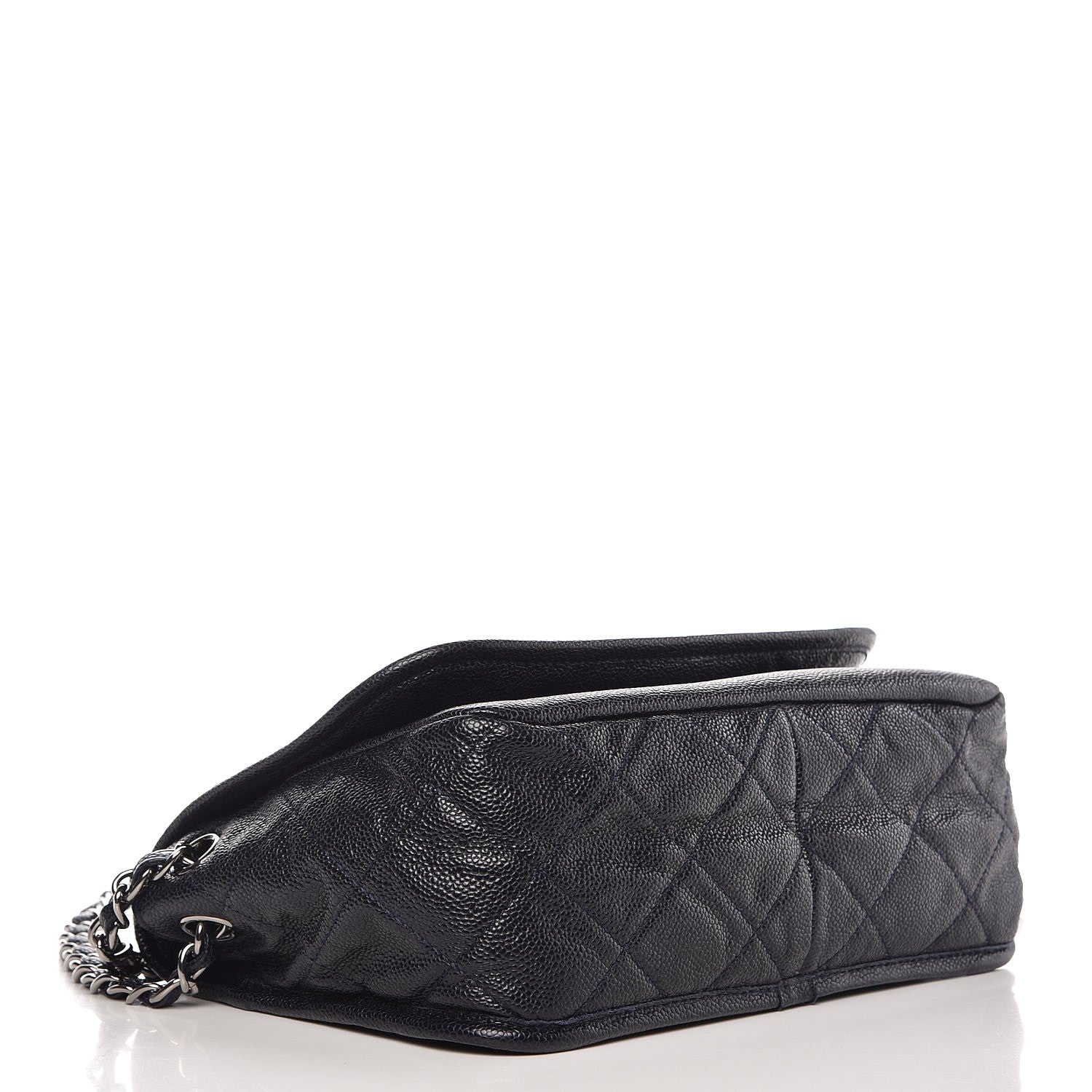 Chanel Grained Calfskin Medium Natural Beauty Messenger Navy Blue 4 of 7