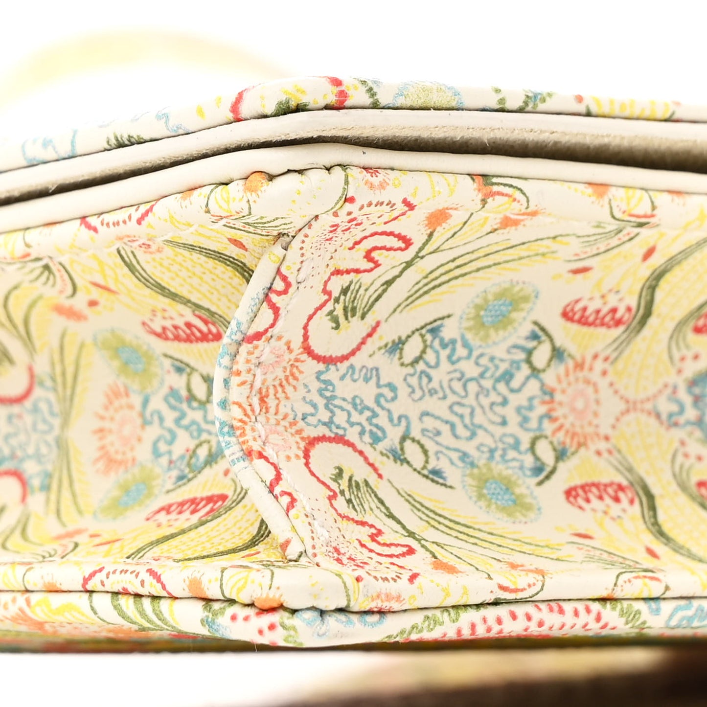 Calfskin Printed Dior In Lights Lady Dior 2-In-1 Pouch Latte Multicolor