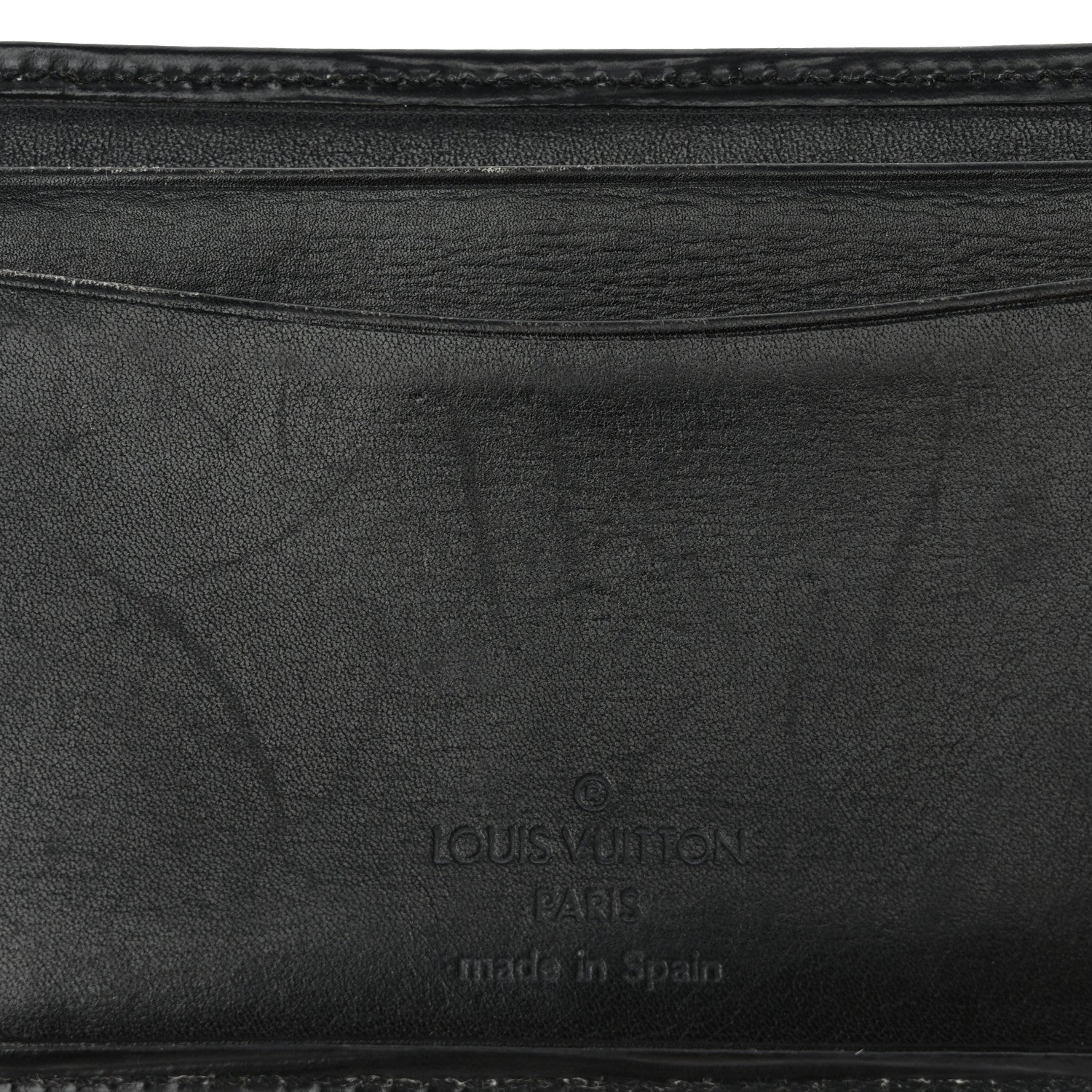 Louis Vuitton Epi Card Holder Black 8 of 10