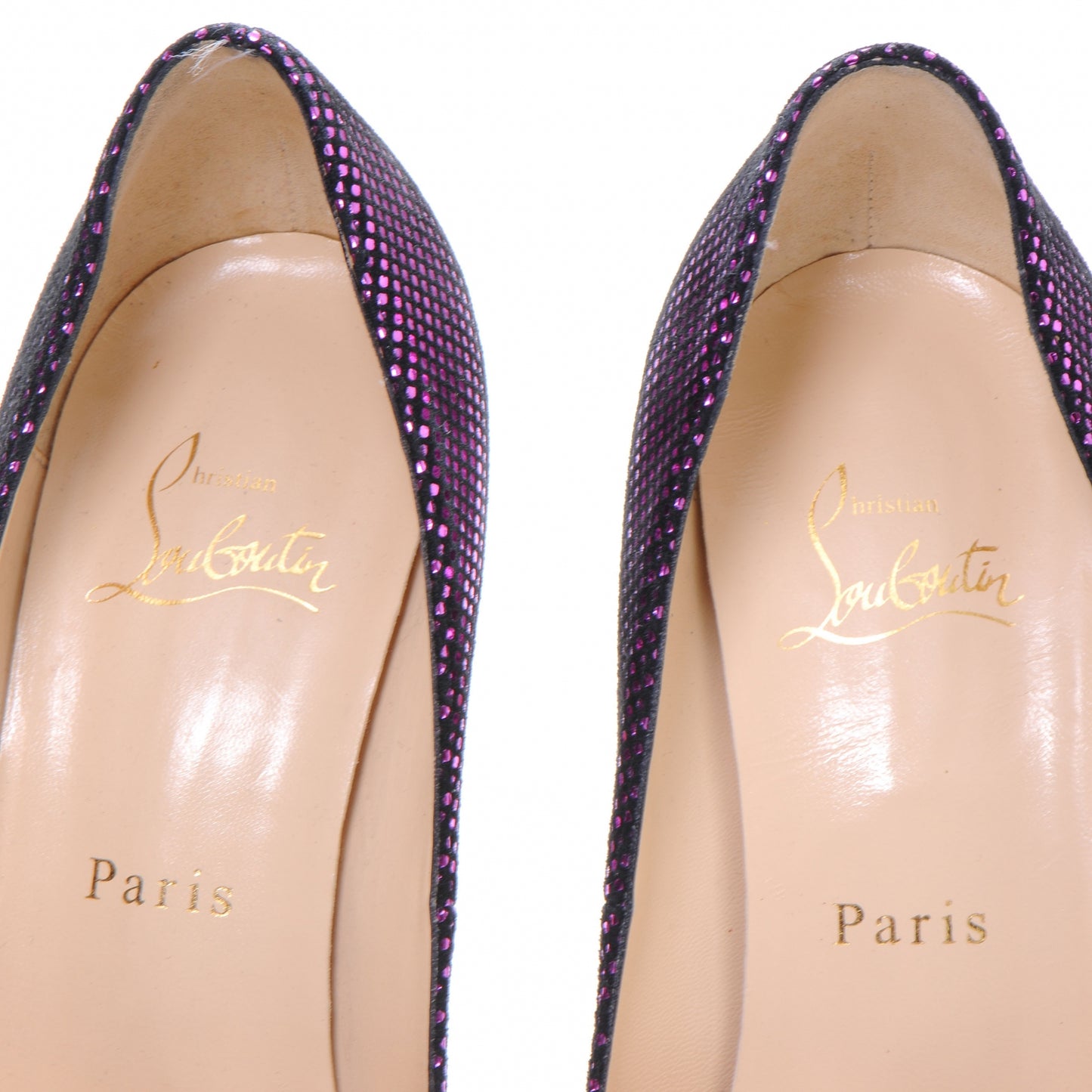 Suede Square Metal Declic 120 Pumps 35.5 Purple