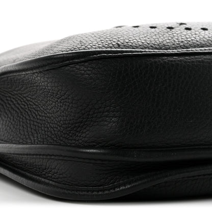 Hermes Taurillon Clemence Evelyne III PM Black 9 of 10