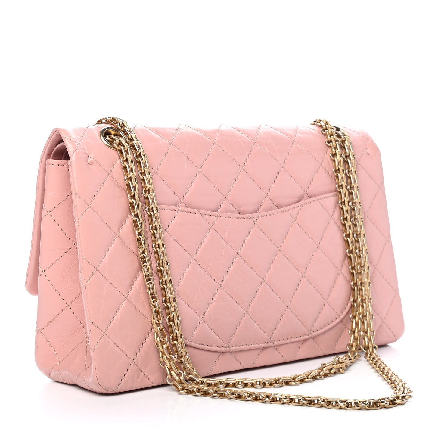 Aged Calfskin Quilted 2.55 Reissue 226 Flap Pink
