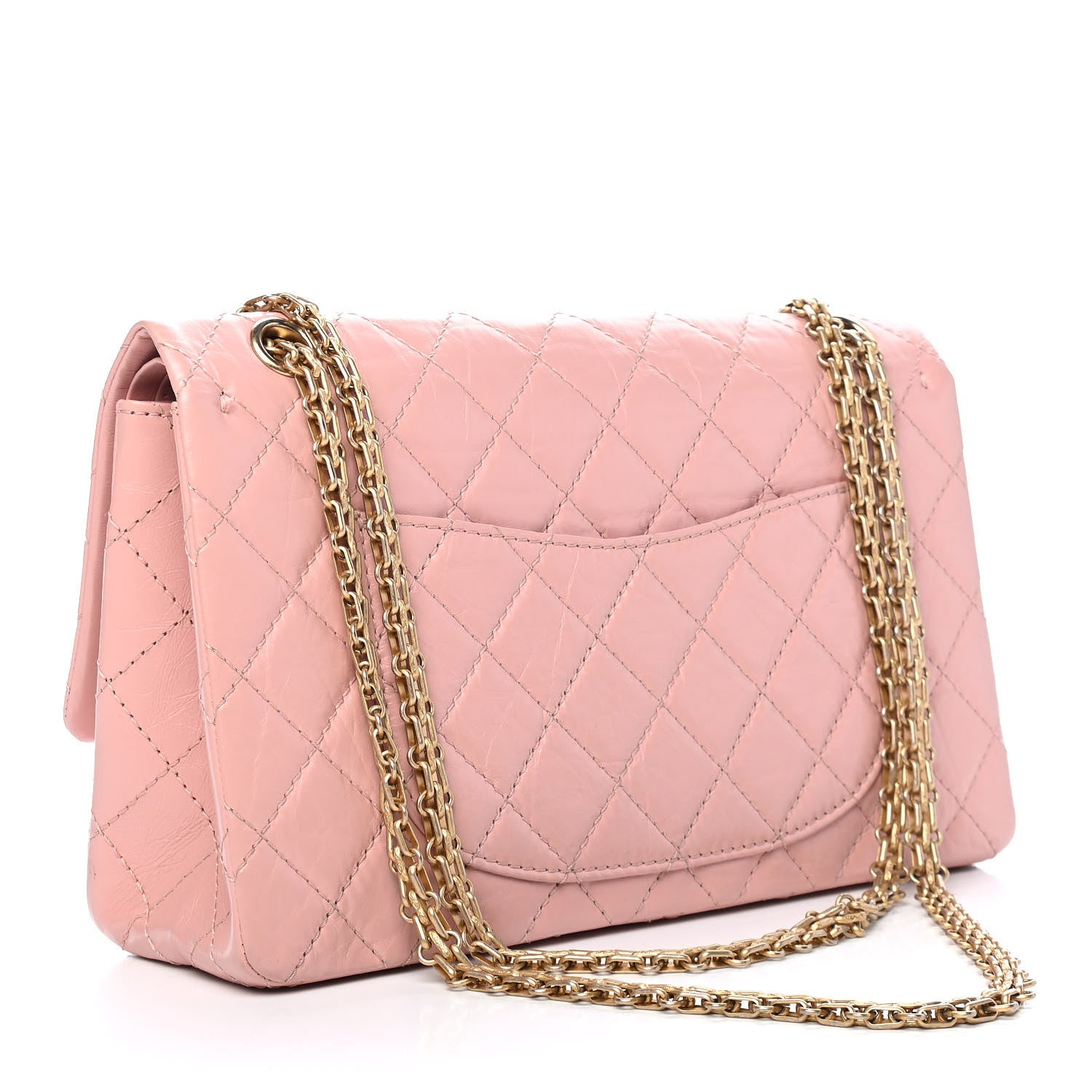 Chanel Aged Calfskin Quilted 2.55 Reissue 226 Flap Pink 3 of 13