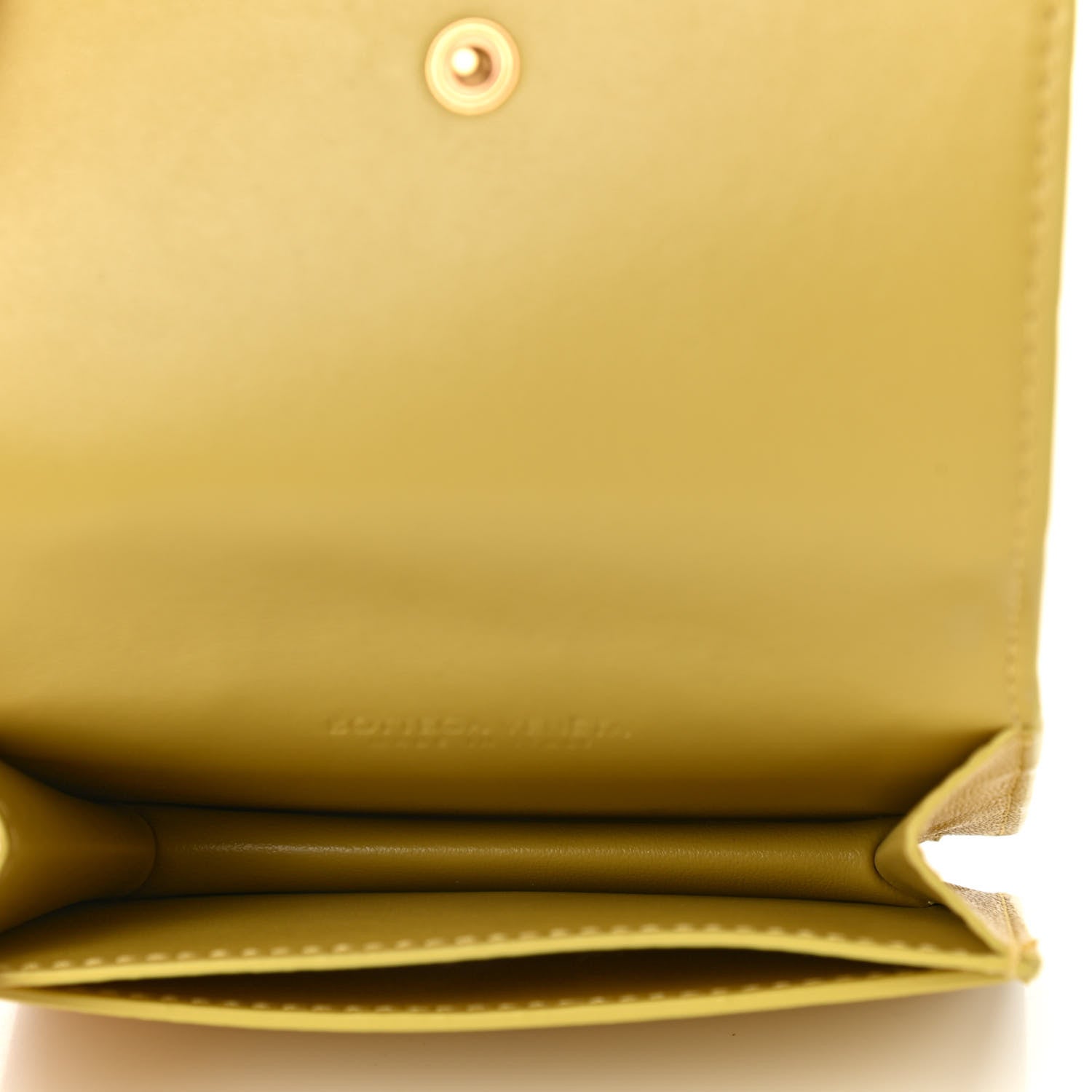 Bottega Veneta Nappa Intrecciato Zig Zag Card Holder Yellow 7 of 8