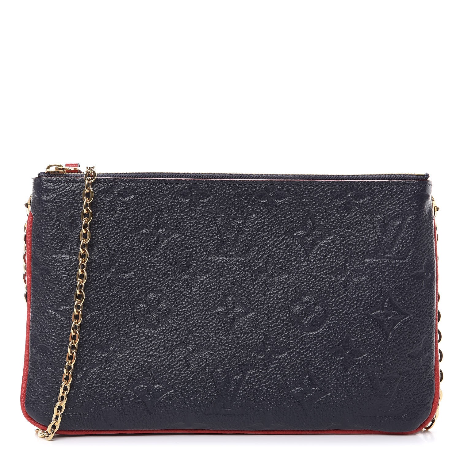 Louis Vuitton Empreinte Double Zip Pochette Marine Rouge 1 of 11