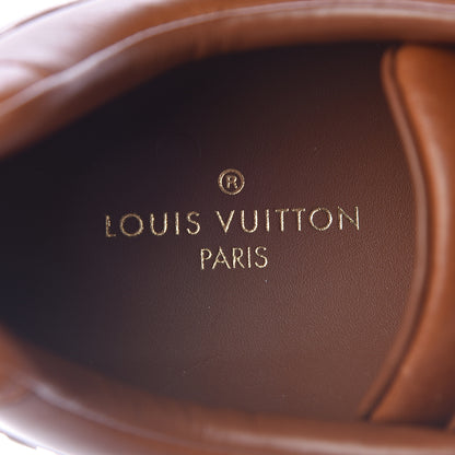 Louis Vuitton Calfskin Run Away Sneakers 7.5 Brown 7 of 9