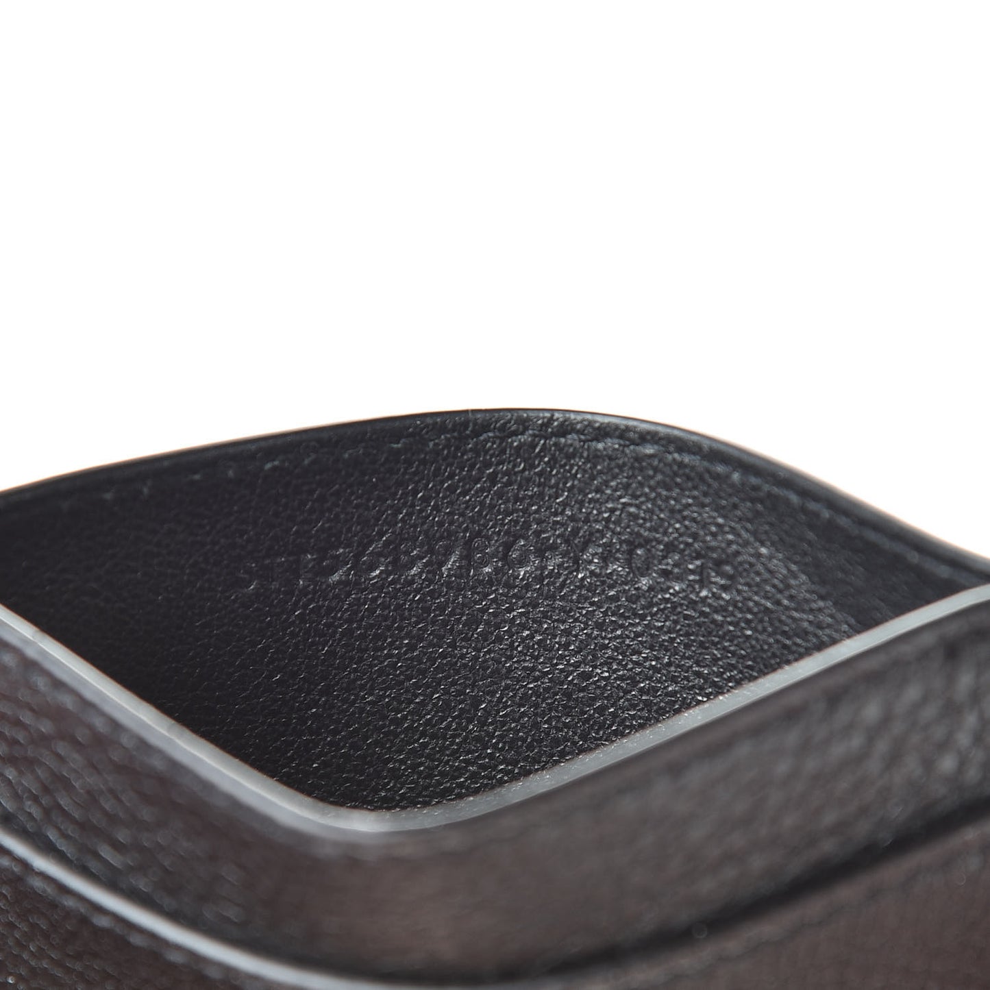Textured Calfskin Belle De Jour Card Case Black