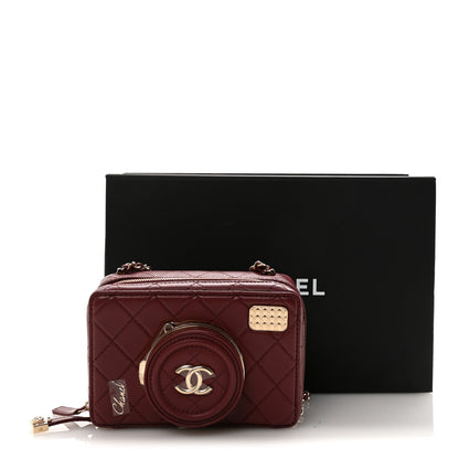 Chanel Lambskin Quilted Coco Click Bag Burgundy 11 of 11