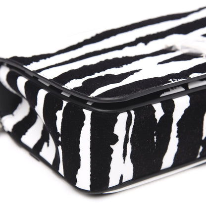 Burberry Calfskin Zebra Print Lola Bag Black White 7 of 8