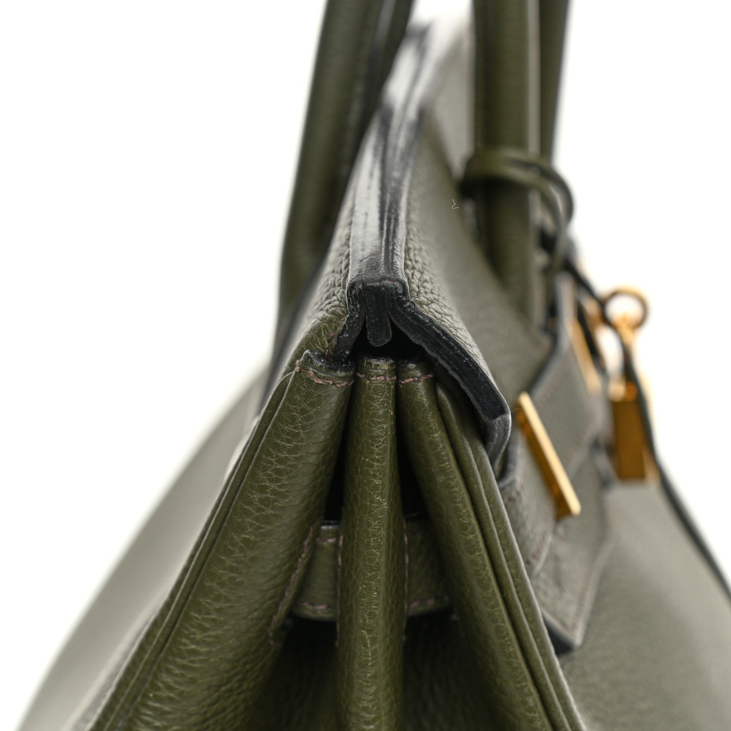 Taurillon Clemence Birkin 35 Vert Veronese