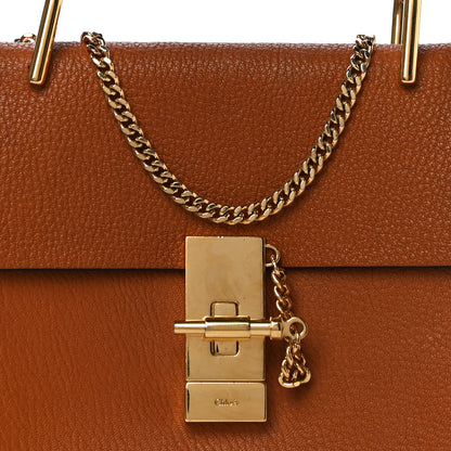 Chloe Grained Lambskin Mini Drew Shoulder Bag Caramel 7 of 11