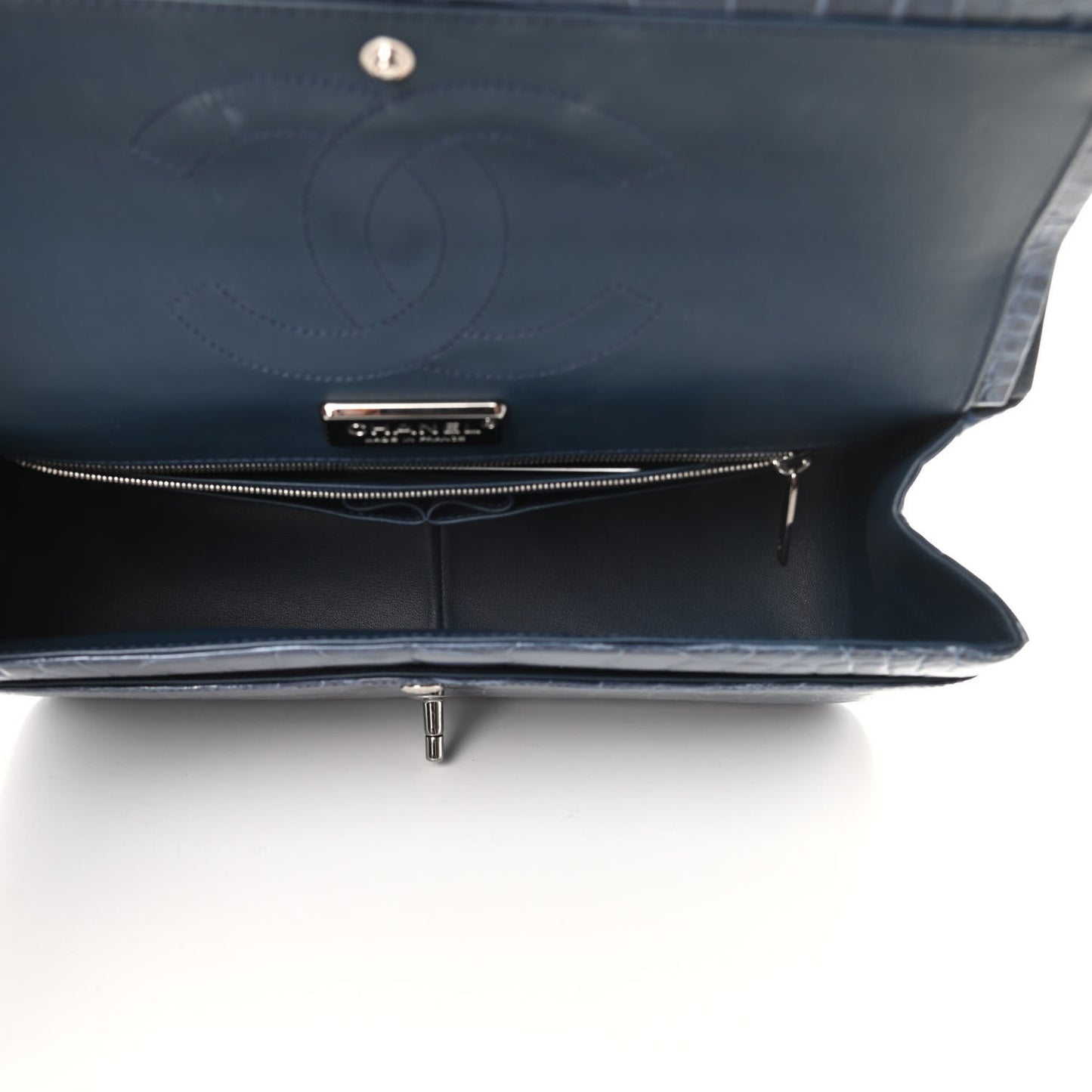 Alligator Jumbo Double Flap Blue