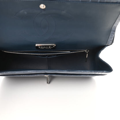 Chanel Alligator Jumbo Double Flap Blue 6 of 13