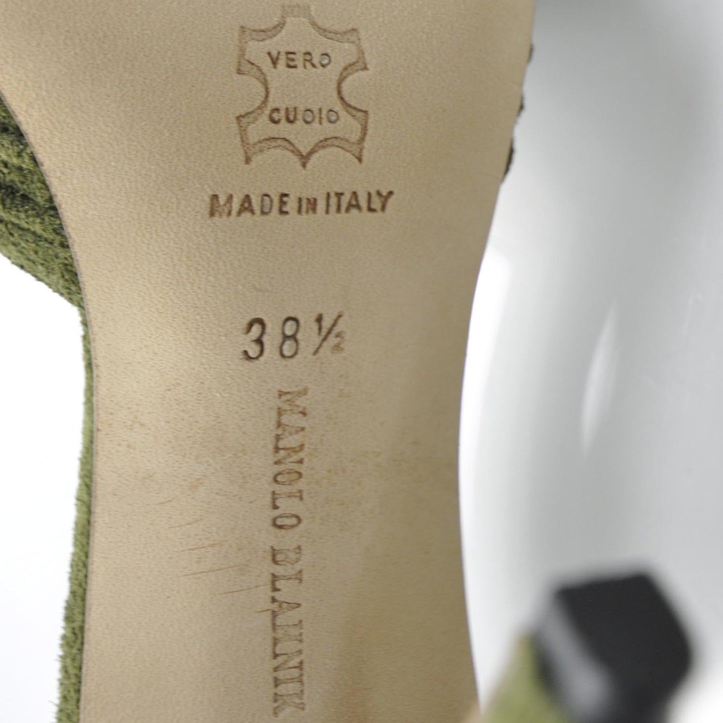 MANOLOBLAHNIKSuedePumps38.5Green