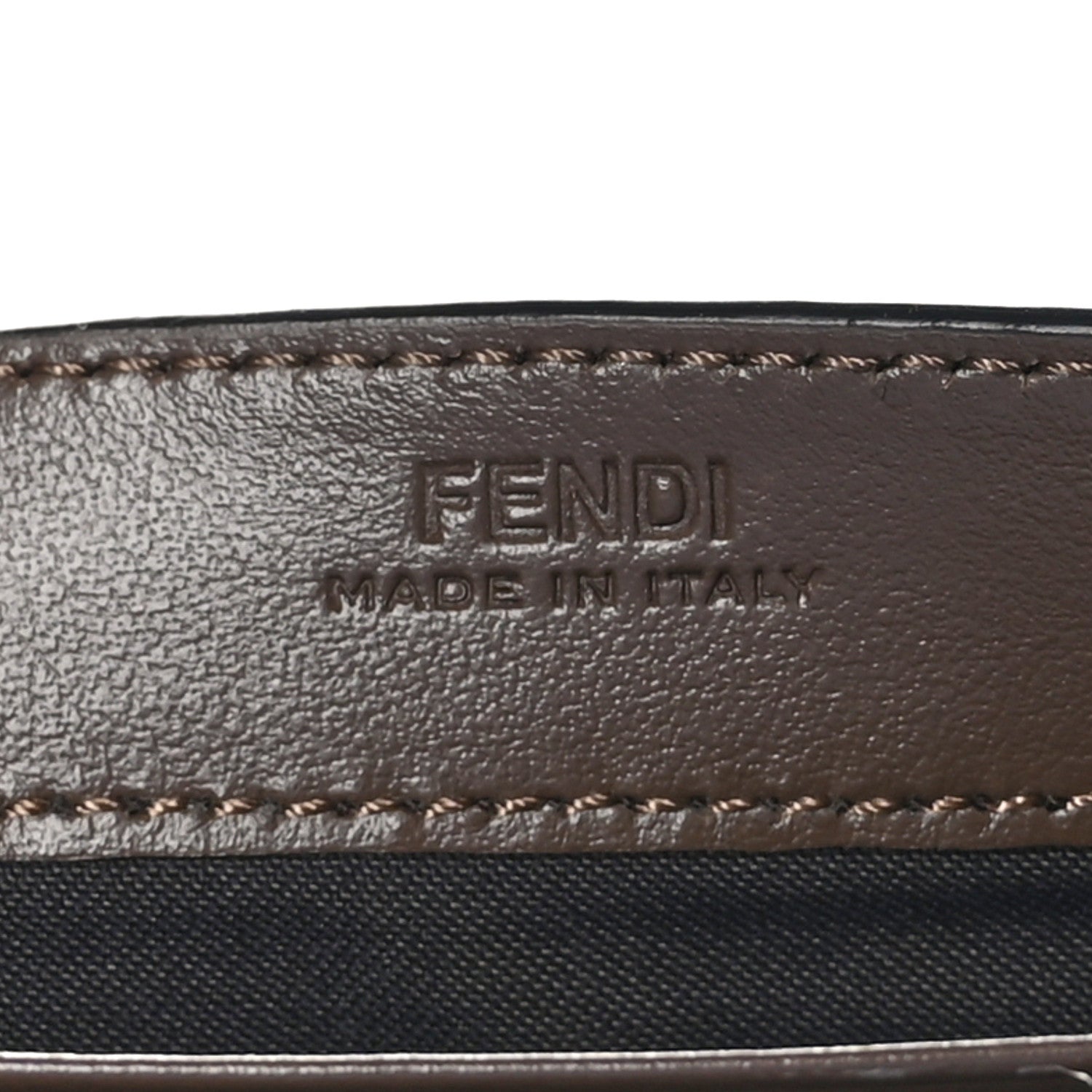 Fendi Vitello Soft F is Bi-Color FF 1974 Embossed Continental Envelope Wallet On Chain Maya Black 7 of 12