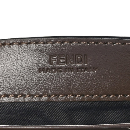 Fendi Vitello Soft F is Bi-Color FF 1974 Embossed Continental Envelope Wallet On Chain Maya Black 7 of 12