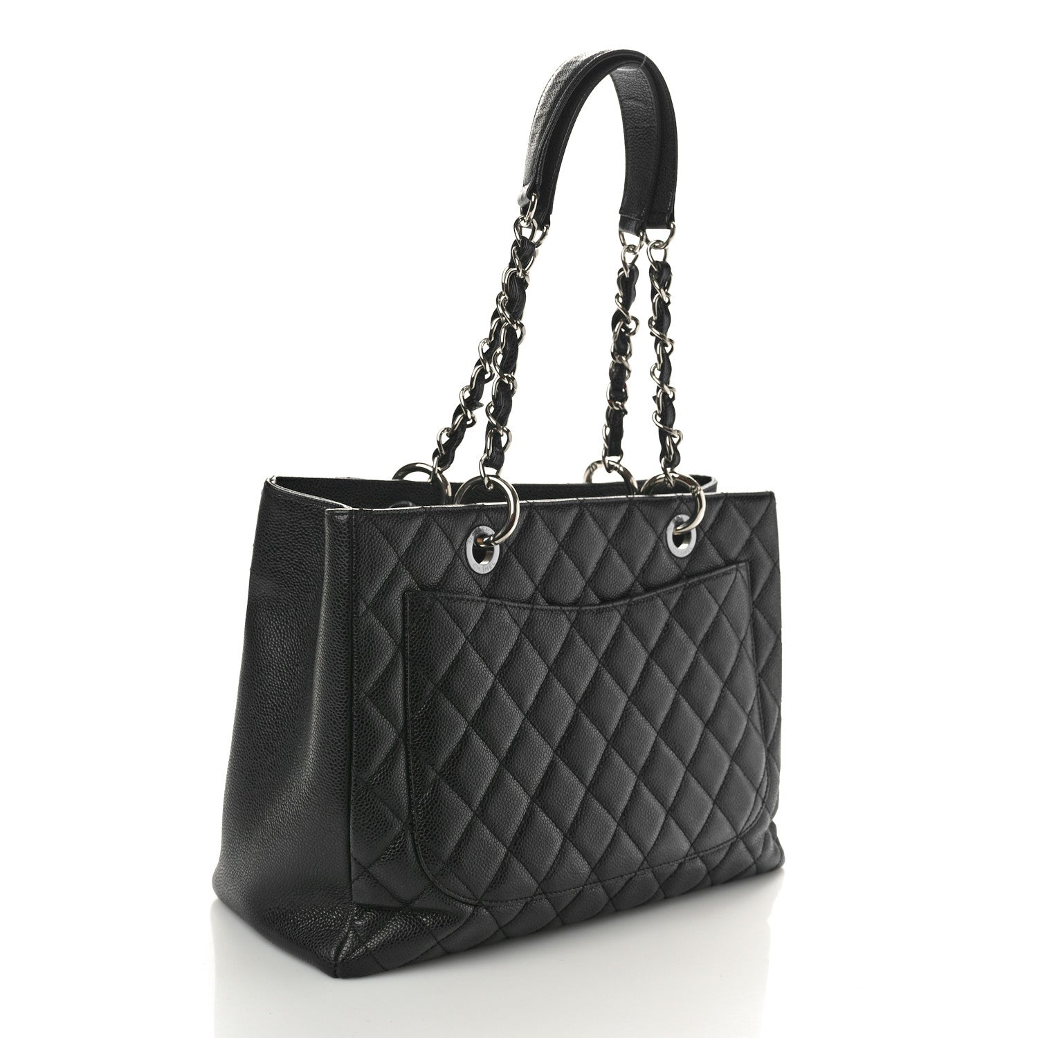 Chanel Caviar Quilted Grand Shopping Tote GST Black 2 of 9