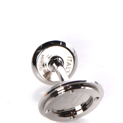 Louis Vuitton LV Travel Key Circle Cufflinks Silver 4 of 5