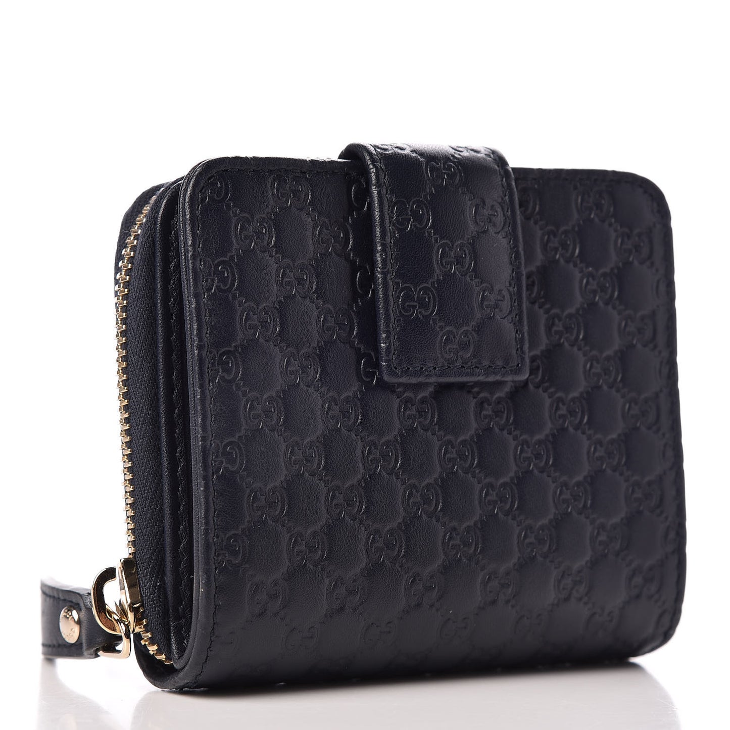 Microguccissima Compact Wallet Navy