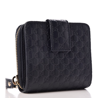 Gucci Microguccissima Compact Wallet Navy 3 of 9