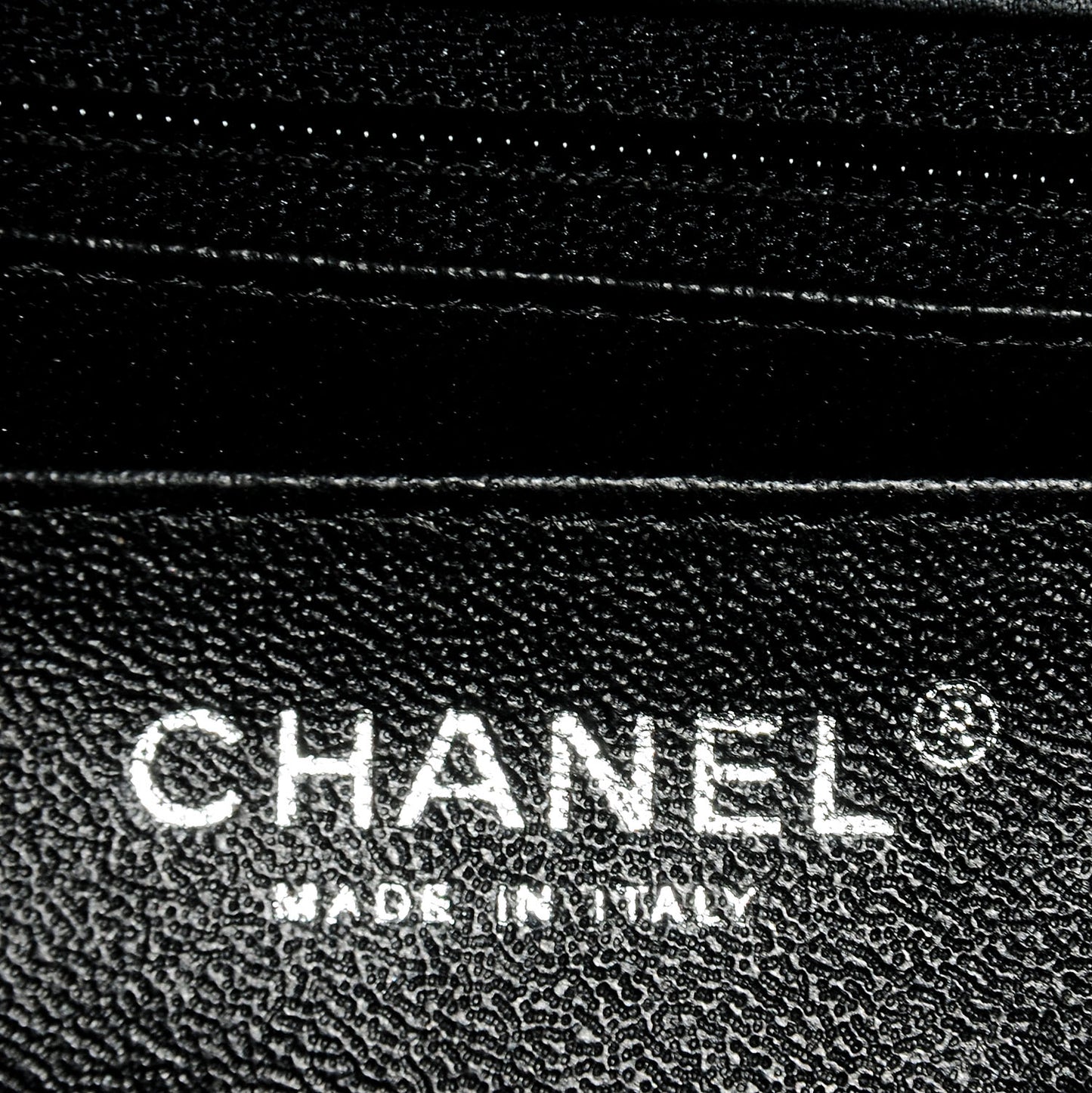 Patent Quilted Mini Flap Black