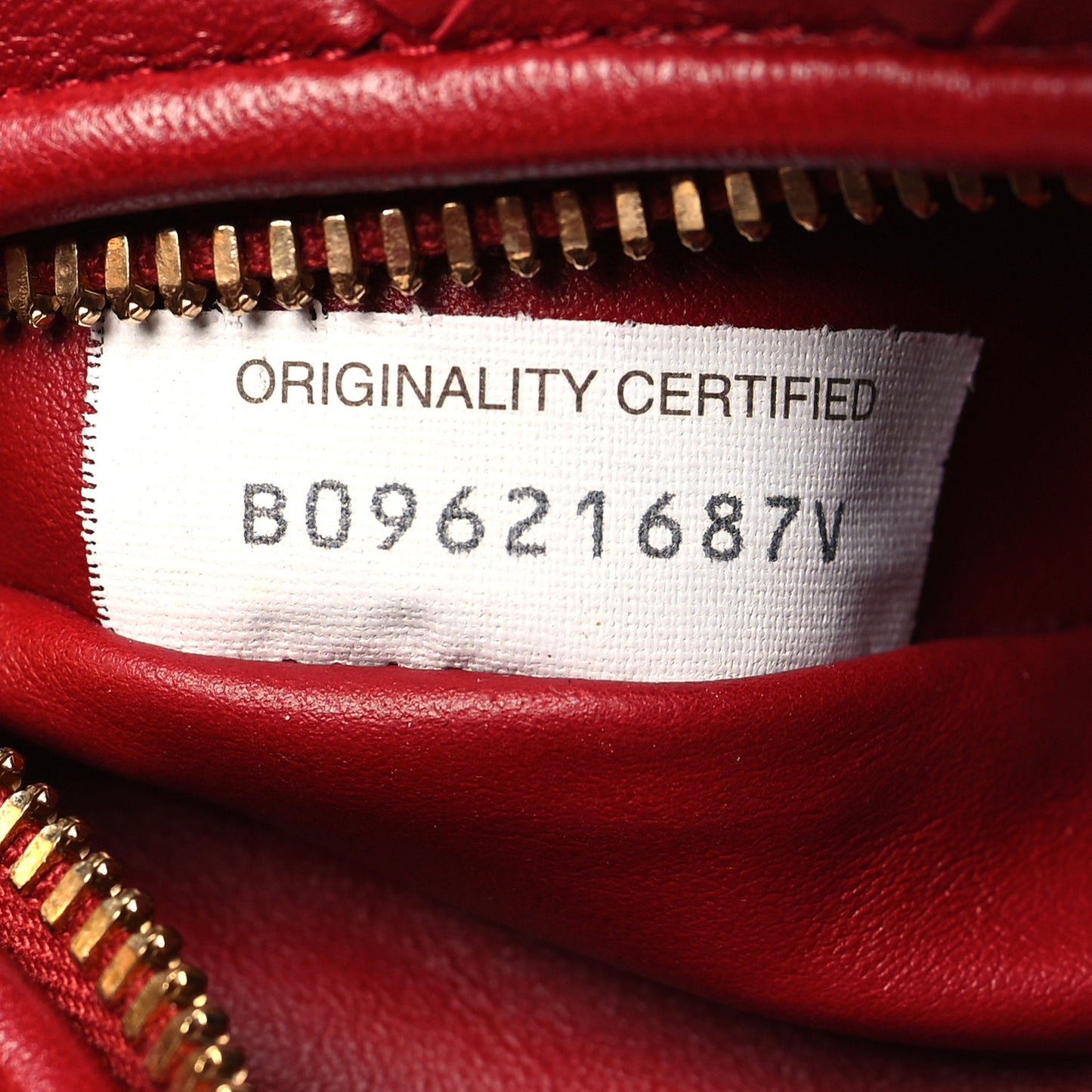 Nappa Intrecciato Mini Jodie Dark Red