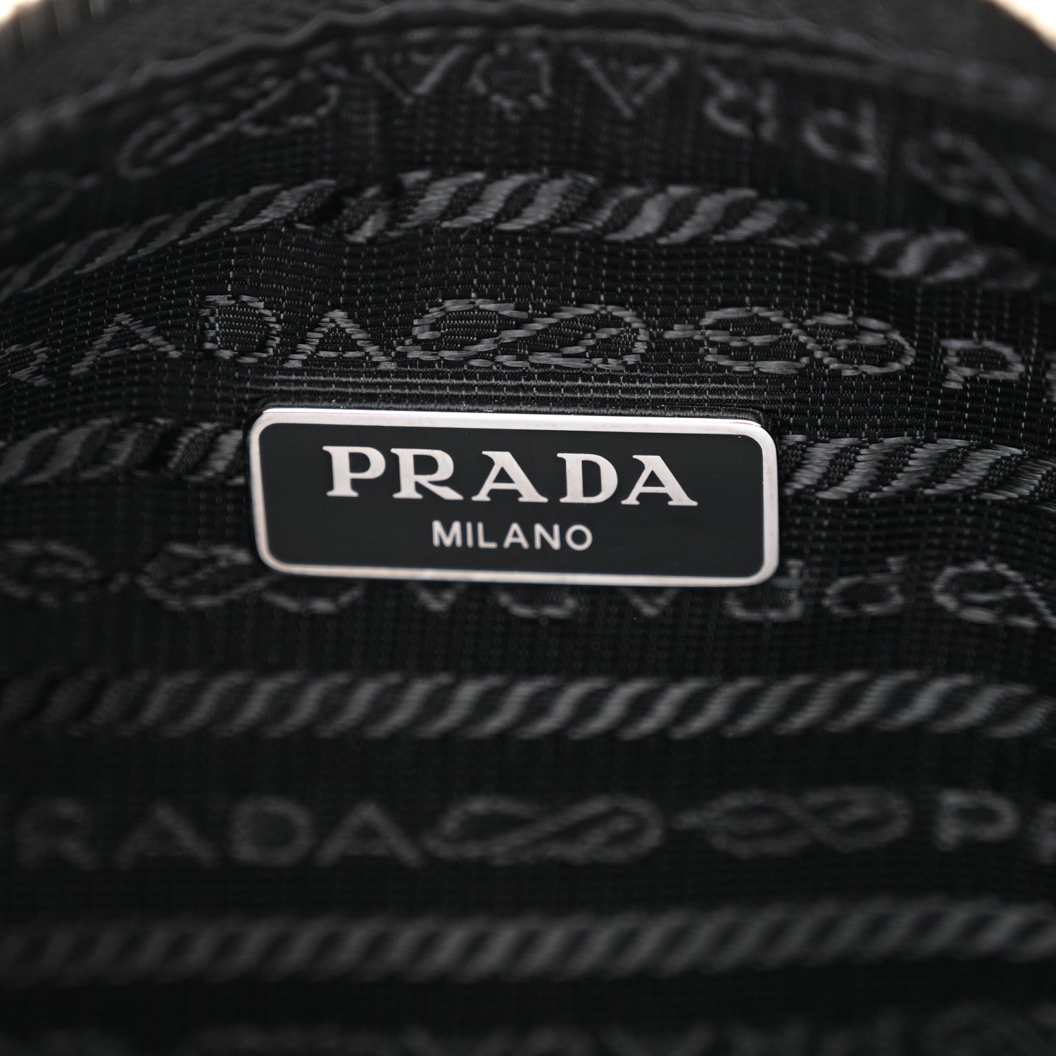 Prada Tessuto Nylon Saffiano Beaded Mini Re-Edition 2000 Shoulder Bag Black 6 of 9
