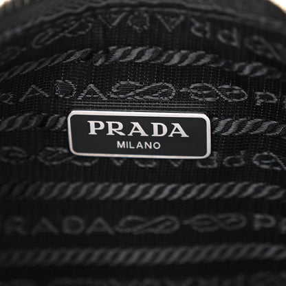 Prada Tessuto Nylon Saffiano Beaded Mini Re-Edition 2000 Shoulder Bag Black 6 of 9