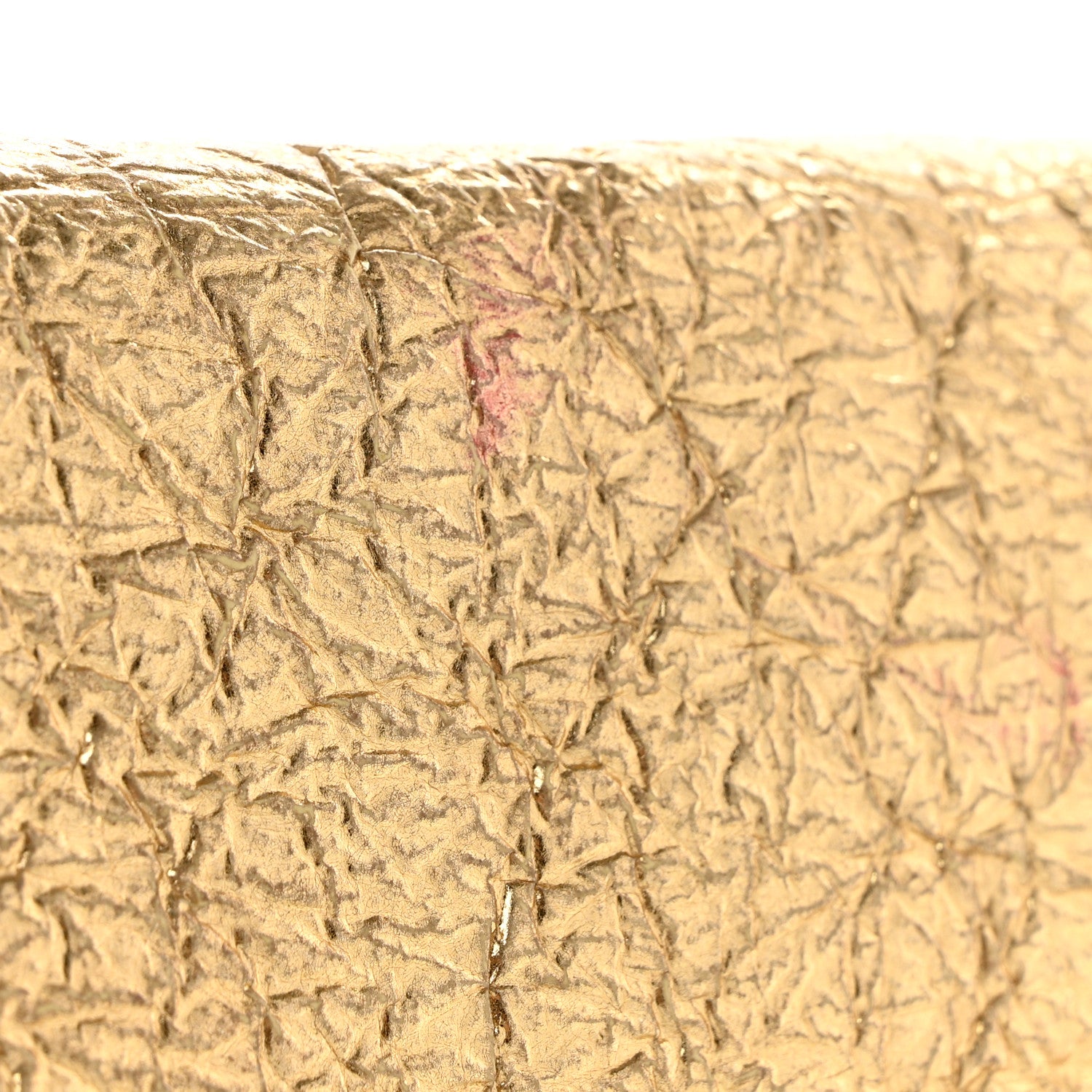 Bottega Veneta Metallic Crinkled Lambskin The Pouch Oversized Clutch Oro 10 of 13