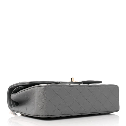 Chanel Caviar Quilted Medium Double Flap Grey 4 of 10